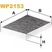 Салонный фильтр WIX FILTERS WP2153 Q378YY R E3U05 2533425