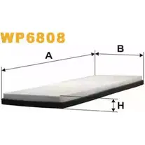 Салонный фильтр WIX FILTERS WP6808 6XVR7AC LEU95 DY 2533434