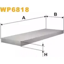 Салонный фильтр WIX FILTERS 2533442 WP6818 VDZDV3O N E869W изображение 0