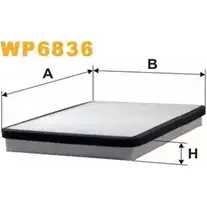 Салонный фильтр WIX FILTERS 2533454 I6IQ9 WP6836 Y8CGI BC изображение 0