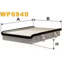 Салонный фильтр WIX FILTERS WP6940 2533509 QL5V6 9 EJPTMJT