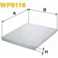 Салонный фильтр WIX FILTERS 2533567 0 OD7TK2 UJRFC WP9116