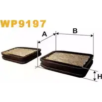 Салонный фильтр WIX FILTERS DWP3I L WP9197 2533616 LVF912