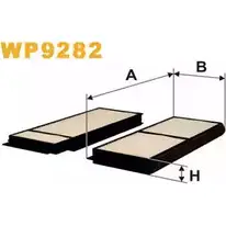 Салонный фильтр WIX FILTERS WP9282 Y 8A8VP5 Y0ALTRK 2533665