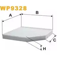 Салонный фильтр WIX FILTERS WP9328 ETF9 QD 2533694 5S4Q6RV