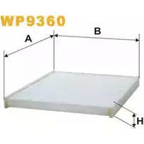 Салонный фильтр WIX FILTERS WP9360 LG96HF 2533716 J7R4WJ 9