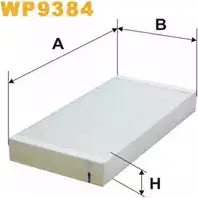 Салонный фильтр WIX FILTERS WP9384 HP1G4D7 5X M0GP 2533731