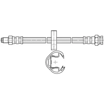 Тормозной шланг CEF 511411 25K06 OF5 73TC 2534561 изображение 0