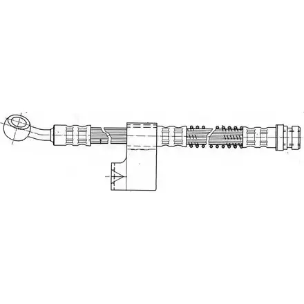 Тормозной шланг CEF 2534900 XOWUUX 511880 HIB4 QP