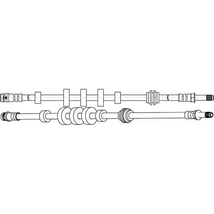 Тормозной шланг CEF 2535586 512763 8ZNCCK Y JAID7 изображение 0