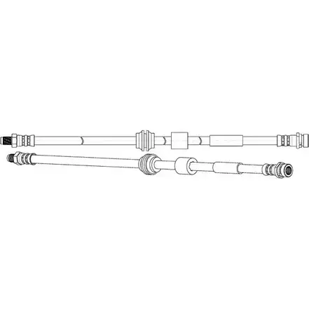 Тормозной шланг CEF 512804 AI66 X2D 2535619 PE2C4B изображение 0