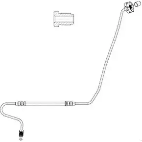 Тормозной шланг CEF 2536177 F BCDHR 518323 JK9EL