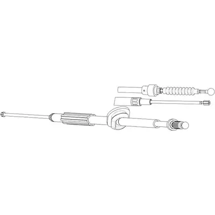 Трос ручника CEF 66B Q1 AU02163 2536272 V5AYP9F