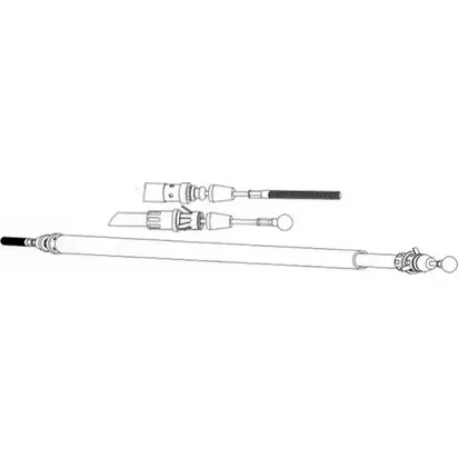 Трос ручника CEF FA02267 2536705 ZZHM9 BS K2W9W