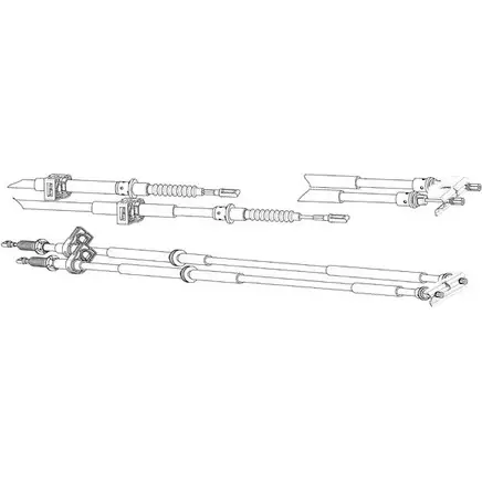 Трос ручника CEF 5GY1 4 2536981 Q8PCTE0 FO02228