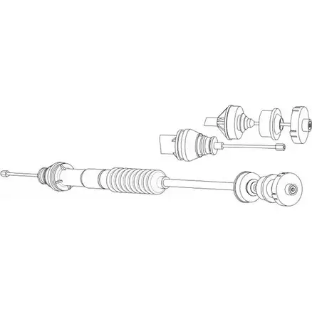 Трос сцепления CEF PU01154 J88DF IN3 8F 2537422