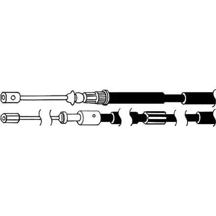 Трос ручника CEF OK615 3 5BLG PU02182 2537483