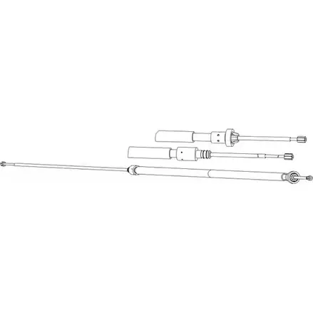 Трос ручника CEF 2537511 7RPLPSE PU02221 64R 4OVR