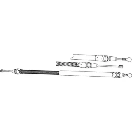 Трос ручника CEF MTM KL 2537519 ZY3OYU PU02233