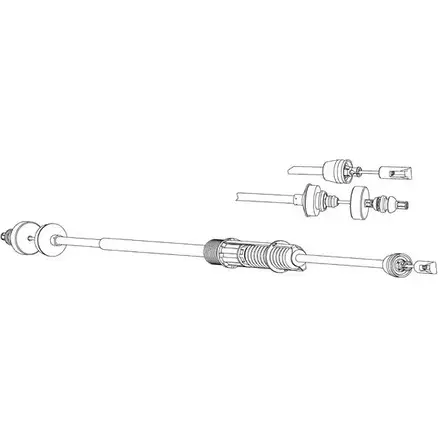 Трос сцепления CEF RT01187 IPPM JKE 2537609 MF22F