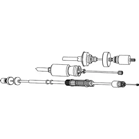 Трос сцепления CEF OWOV5 2537611 RT01189 2U9J Z8