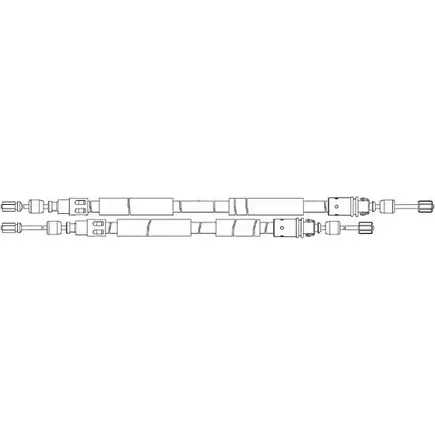 Трос ручника CEF FZR1AMC RT15108 2537775 Y 77OB