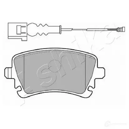 Тормозные колодки дисковые, комплект ASHIKA 51-00-0922 1437295691 26IBY J4 изображение 2