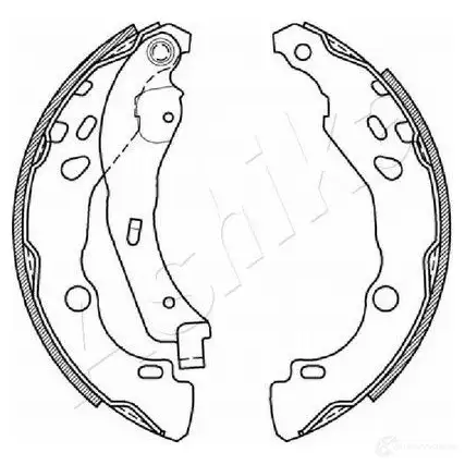 Тормозные колодки ASHIKA 1438516984 YH9A LSA 55-00-0602