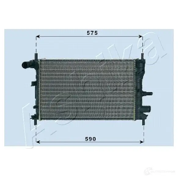Радиатор охлаждения двигателя ASHIKA RDA053062 2129893 UG470W 5 8033001758146 изображение 0