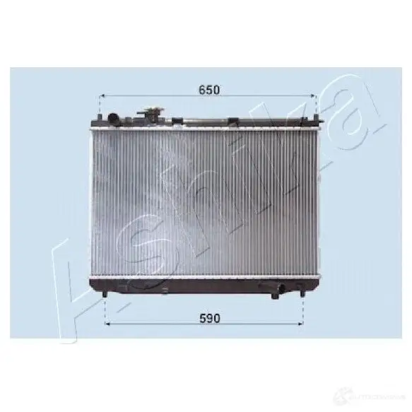 Радиатор охлаждения двигателя ASHIKA ZDJI6 DX 2130178 8033001761092 rda333026 изображение 0