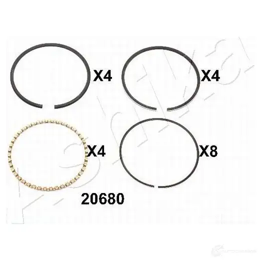 Поршневое кольцо ASHIKA 1423519052 5 SD8HE 8033001384796 34-20680