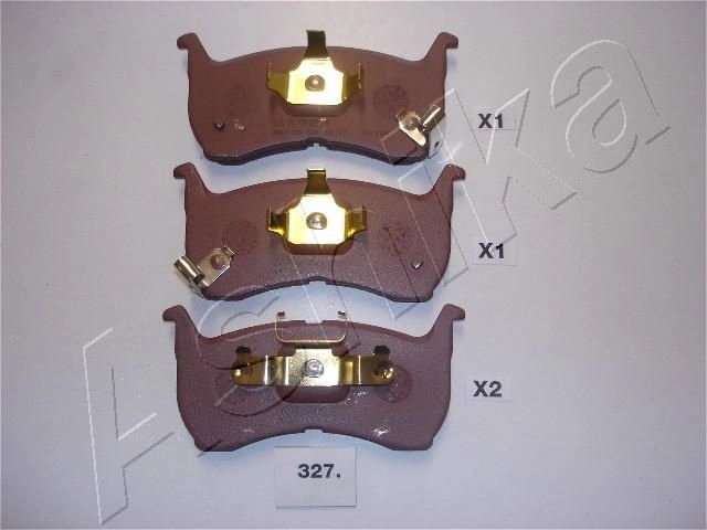 Тормозные колодки дисковые, комплект ASHIKA 50-03-327 AT Z3CZ6 6230898