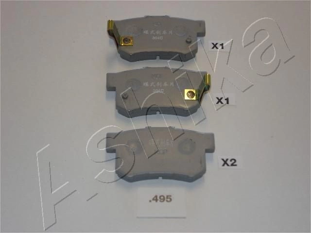 Тормозные колодки дисковые, комплект ASHIKA 6231146 J UK9Q 51-04-495 изображение 0