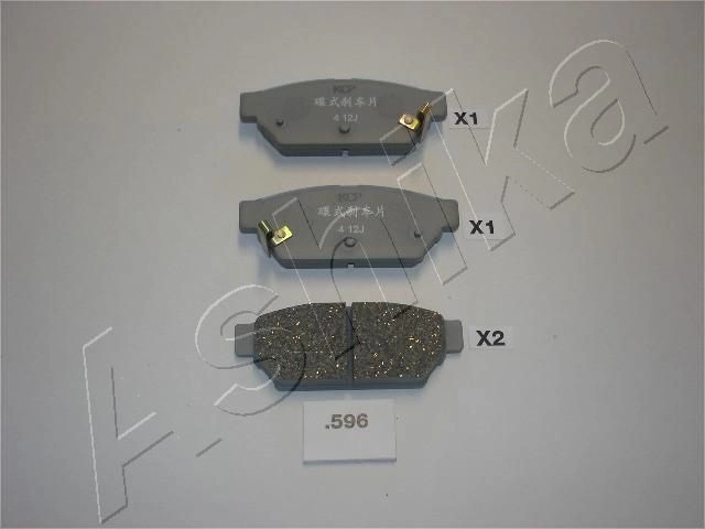 Тормозные колодки дисковые, комплект ASHIKA 6231154 L 8TO7 51-05-596