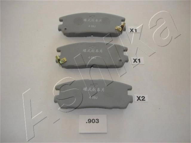Тормозные колодки дисковые, комплект ASHIKA 51-09-903 FTN P9IJ 6231168 изображение 0