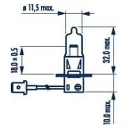 Лампа галогеновая H3 PK22S 55 Вт 12 В NARVA 483213000 85R U4 1437614493 - Изображение 1