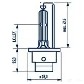 Лампа ксеноновая D4S P32D-5 35 Вт 42 В NARVA K49 E5 840423000 1437614567 изображение 0