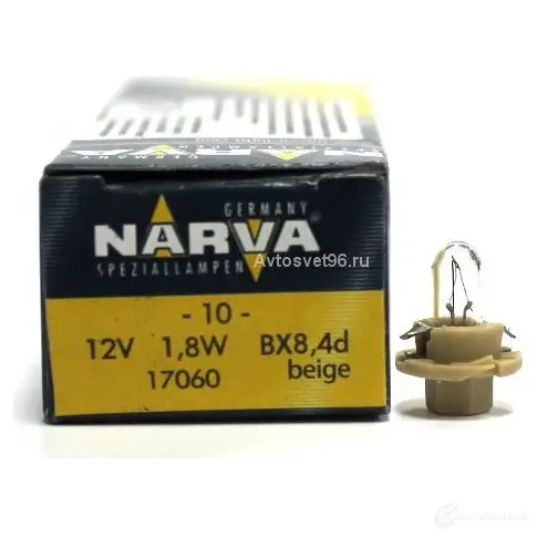 Лампа BAX 1.8 Вт 12 В NARVA 17060 VCOM P0 1439691161 изображение 0