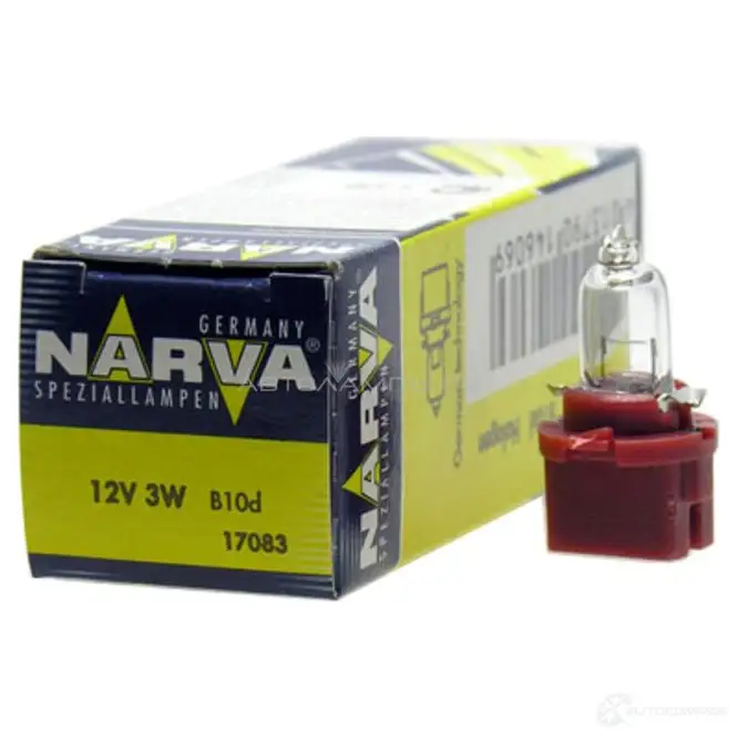 Лампа BAX 3 Вт 12 В NARVA 1439693785 QS466 A 17083 - Изображение 1