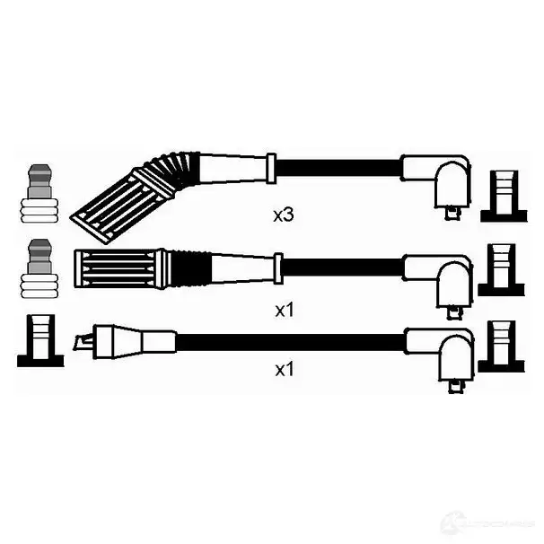 Высоковольтные провода зажигания, комплект NGK 8224 CFWXKG 167567 RC-AR 603 - Изображение 1