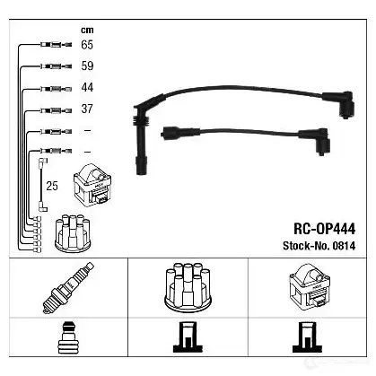 Высоковольтные провода зажигания, комплект NGK RC- OP444 164308 0814 ELFMYAK