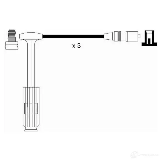 Высоковольтные провода зажигания, комплект NGK 164265 RC-M B202 QJF5Q 0737 изображение 0