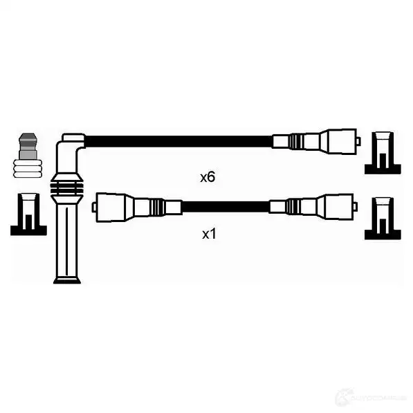 Высоковольтные провода зажигания, комплект NGK 9Z6N27 164318 0836 RC -OP466 - Изображение 1