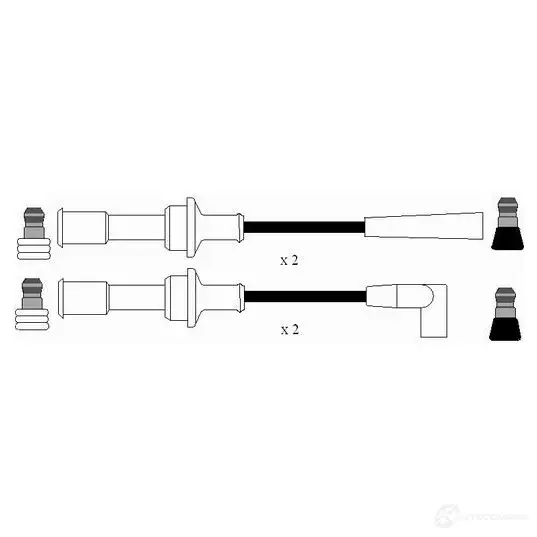 Высоковольтные провода зажигания, комплект NGK 167273 7192 RC- CT612 GRXX578 - Изображение 1