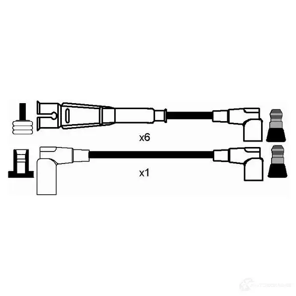 Высоковольтные провода зажигания, комплект NGK 2580 EC0FO 164933 RC-MB11 02 - Изображение 1