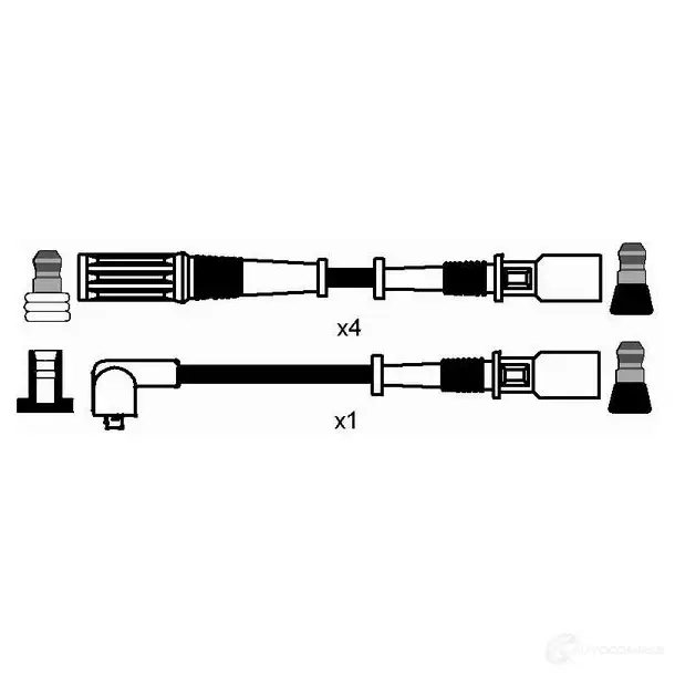 Высоковольтные провода зажигания, комплект NGK RC-FT62 1 8523 X03VIZ 167632 - Изображение 1