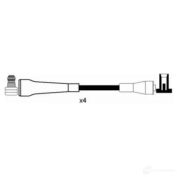 Высоковольтные провода зажигания, комплект NGK 8234 RC-RN60 6 167570 DTRBHQ изображение 0
