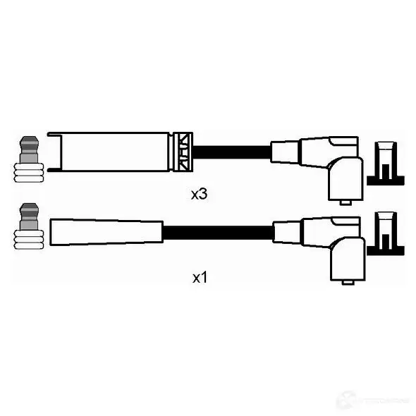 Высоковольтные провода зажигания, комплект NGK 7WGEKFC 8275 167584 RC- DW301 изображение 0