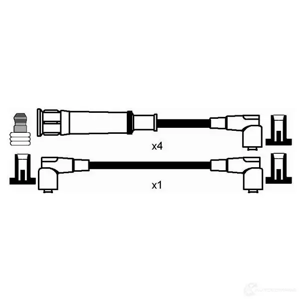 Высоковольтные провода зажигания, комплект NGK R C-BW213 0556 PTJ74YT 164203 - Изображение 1