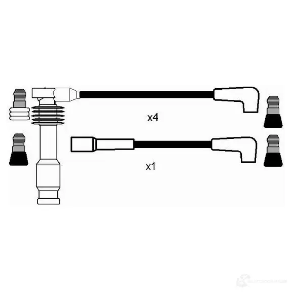 Высоковольтные провода зажигания, комплект NGK 164312 3T831UK 0823 RC- OP453 изображение 1